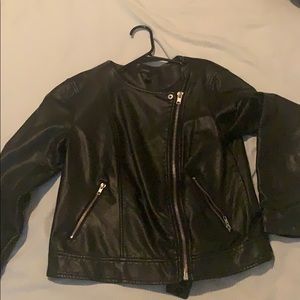 Faux leather jacket